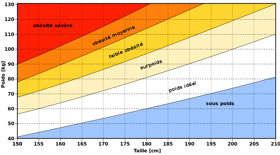 poids et IMC (indice de masse corporelle)